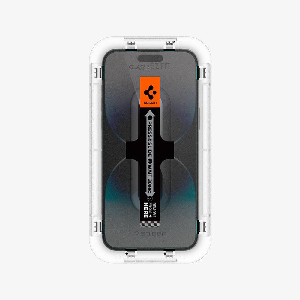 Spigen EZ Fit GLAS.tR | Sensor Protected Iphone 14 Pro Max Screen Protector Clear | ZEWB-76054