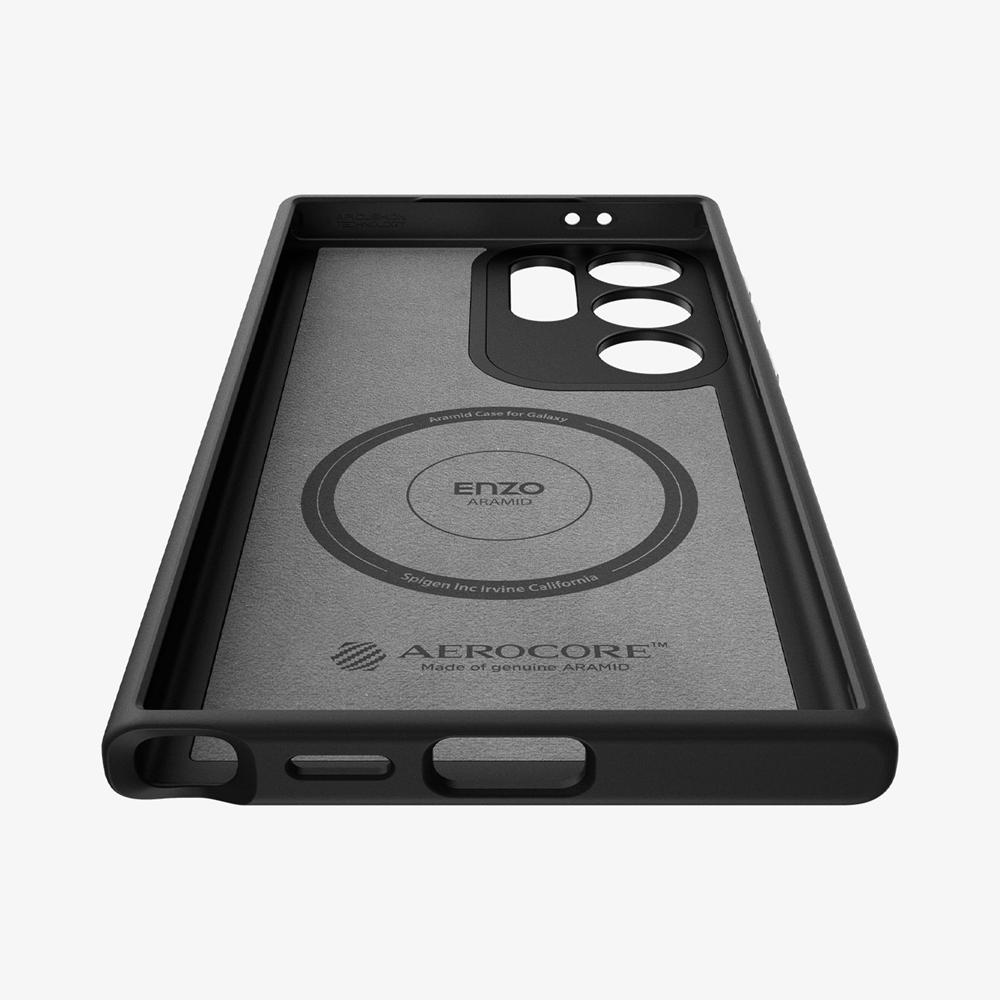 Spigen Enzo Aramid Galaxy S24 Ultra Case Matte Black | BFDQ-96215