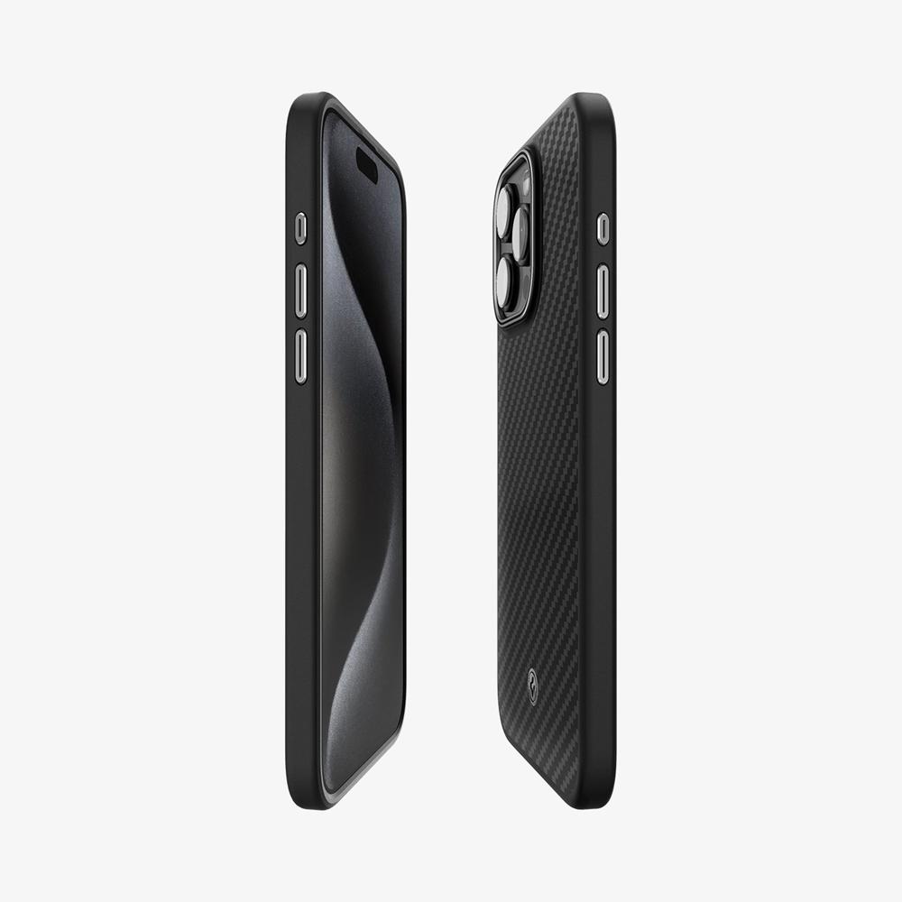 Spigen Enzo Aramid (MagFit) Iphone 15 Pro Max Case Matte Black | MLKN-06924