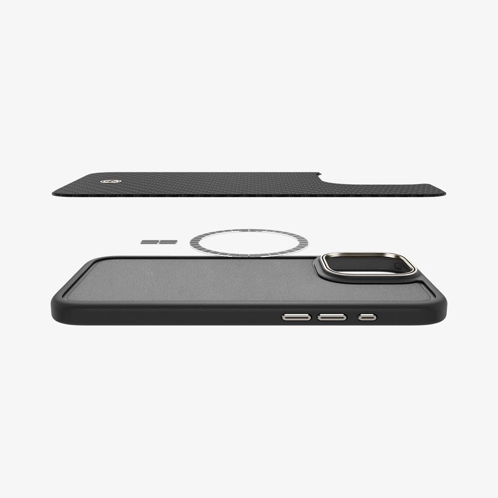 Spigen Enzo Aramid (MagFit) Iphone 16 Pro Max Case Black Natural | ZLGP-48065