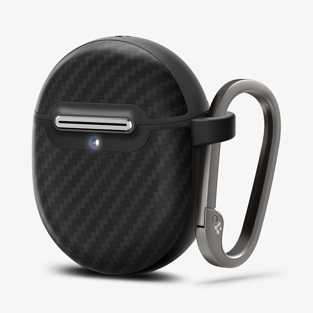 Spigen Enzo Aramid Pixel Buds Pro 2 Case Matte Black | MKDE-63072