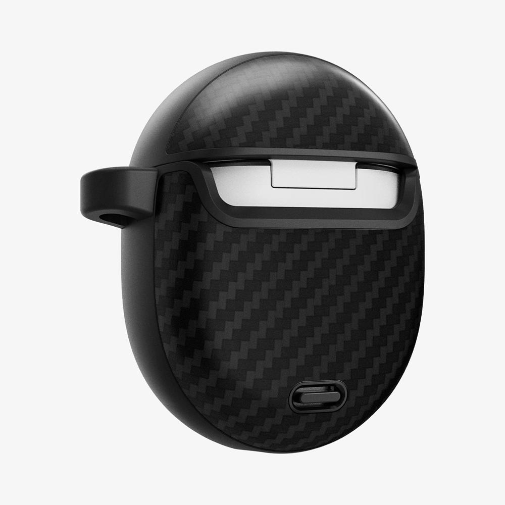 Spigen Enzo Aramid Pixel Buds Pro 2 Case Matte Black | MKDE-63072