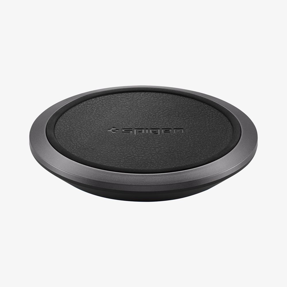 Spigen Essential® Leather | 10W Universal Wireless Charger Black | RYST-12409