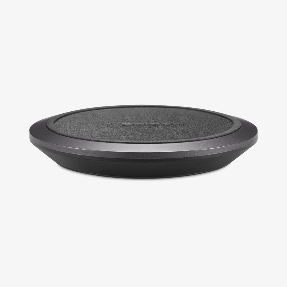 Spigen Essential® Leather | 10W Universal Wireless Charger Black | RYST-12409