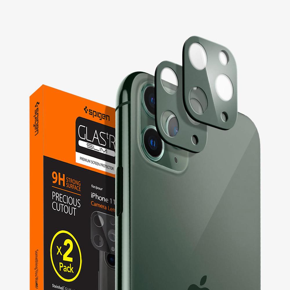 Spigen Full Cover Lens Protector Iphone 11 Pro Max Lens Protector Midnight Green | GJMC-80736