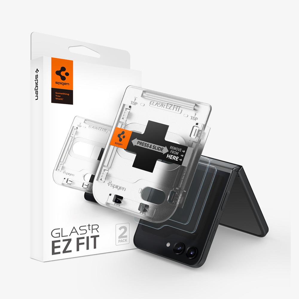 Spigen GLAS.tR EZ Fit Galaxy Z Flip 5 Screen Protector White | BADK-32795