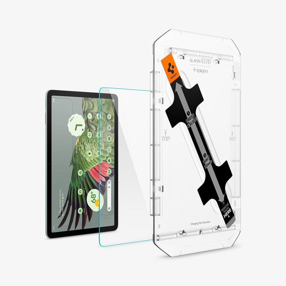 Spigen GLAS.tR EZ Fit Pixel Tablet Screen Protector Clear | UHVZ-84637