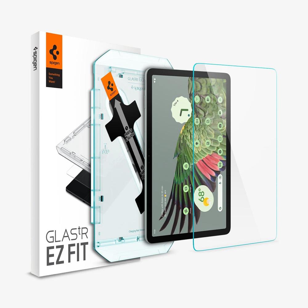 Spigen GLAS.tR EZ Fit Pixel Tablet Screen Protector Clear | UHVZ-84637