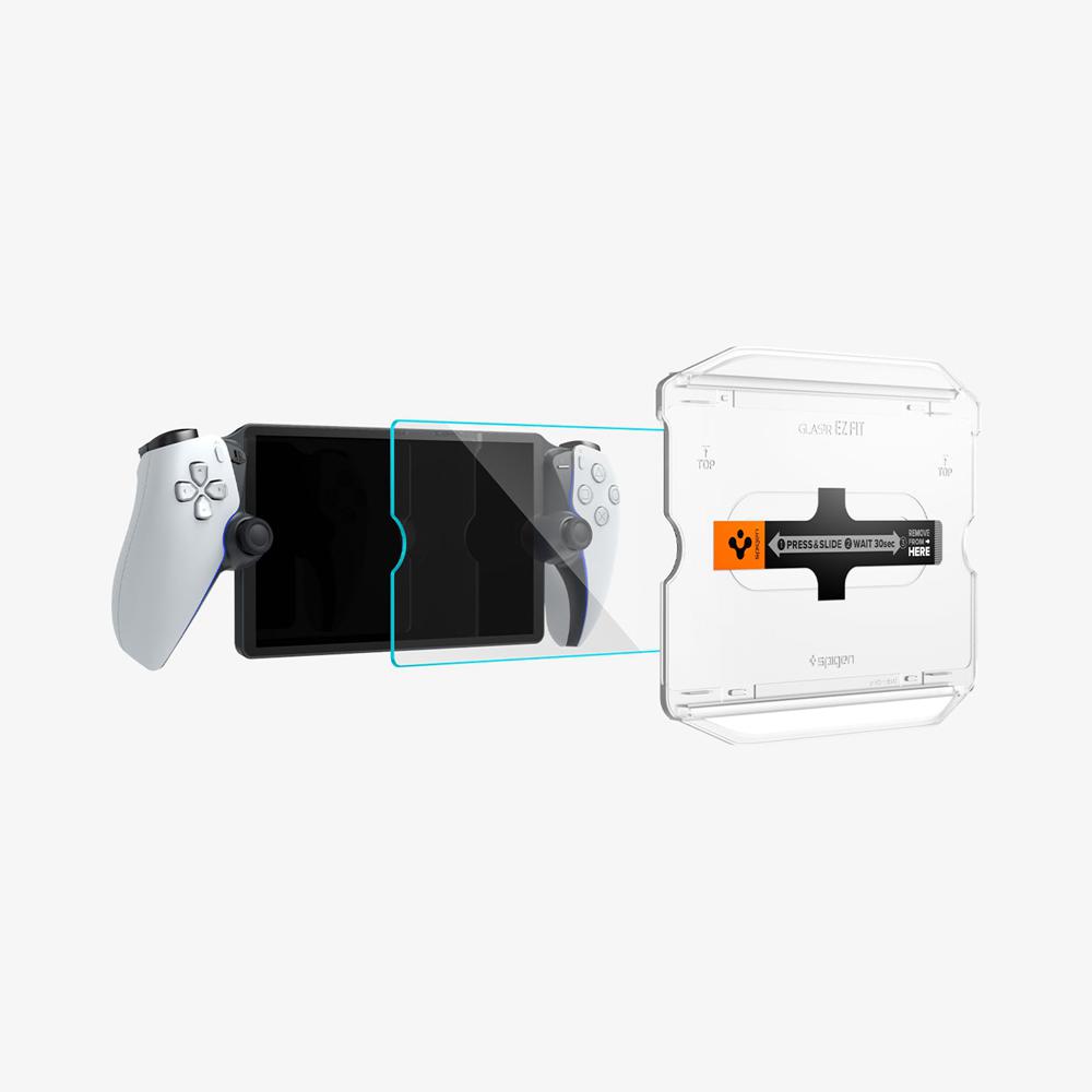 Spigen GLAS.tR EZ Fit Playstation Portal Screen Protector Clear | BEGY-64037