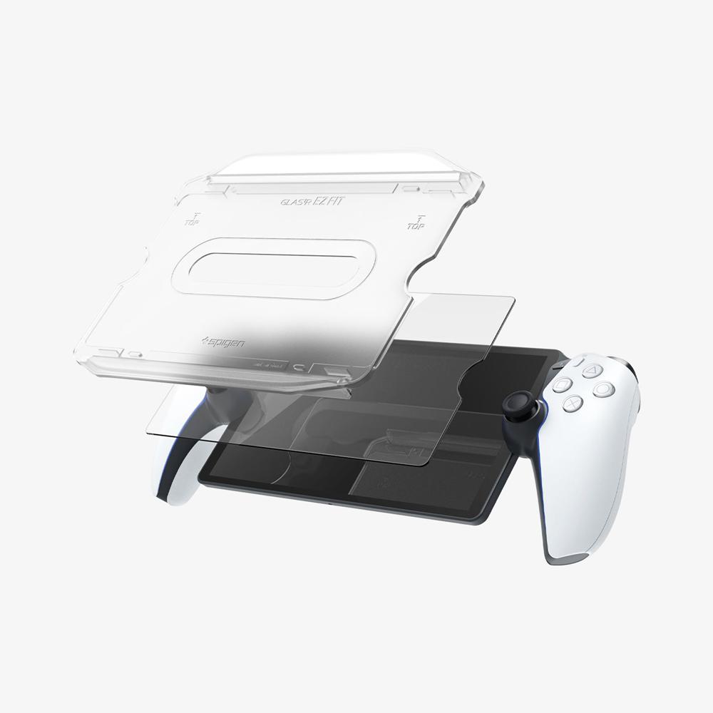 Spigen GLAS.tR EZ Fit Playstation Portal Screen Protector Clear | BEGY-64037