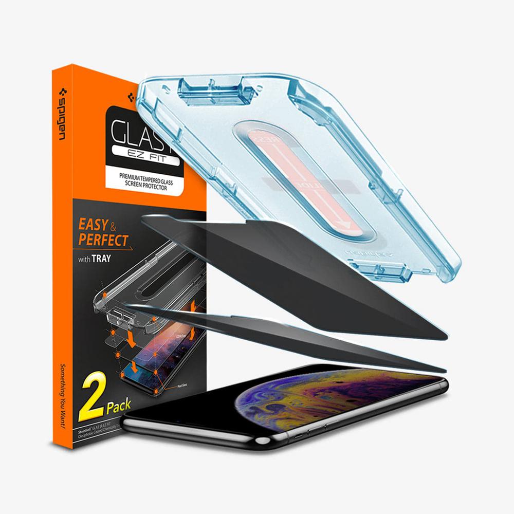 Spigen GLAS.tR EZ Fit Privacy Iphone Xs Screen Protector Privacy | CXEF-01738