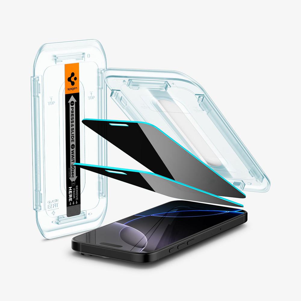 Spigen GLAS.tR EZ Fit | Privacy Iphone 16 Pro Max Screen Protector Privacy | AIKB-21469