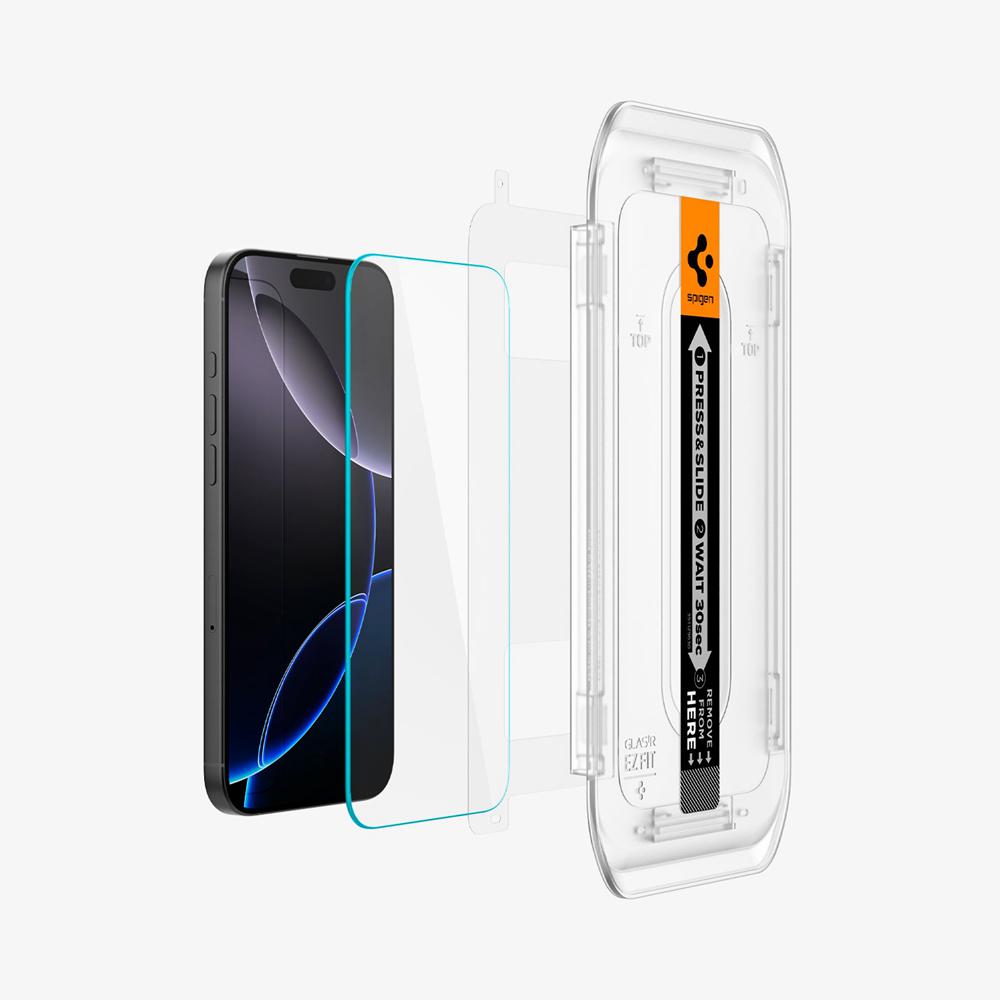 Spigen GLAS.tR EZ Fit | Sensor Protected Iphone 16 Pro Max Screen Protector Transparent | JTAR-28795