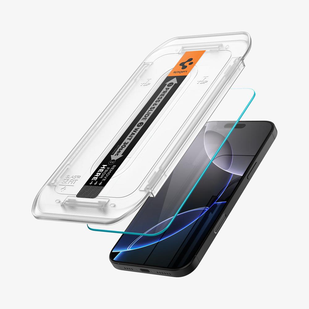 Spigen GLAS.tR EZ Fit | Sensor Protected Iphone 16 Pro Max Screen Protector Transparent | JTAR-28795