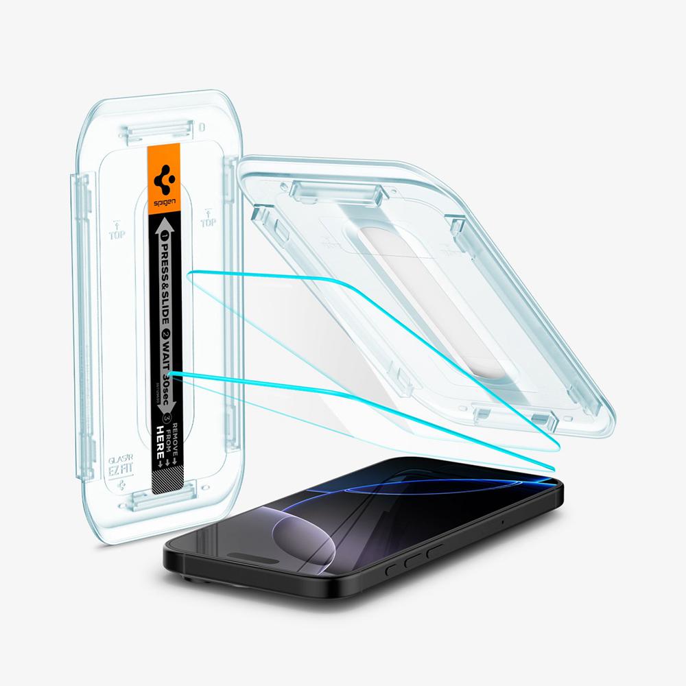 Spigen GLAS.tR EZ Fit | Sensor Protected Iphone 16 Pro Max Screen Protector Transparent | JTAR-28795