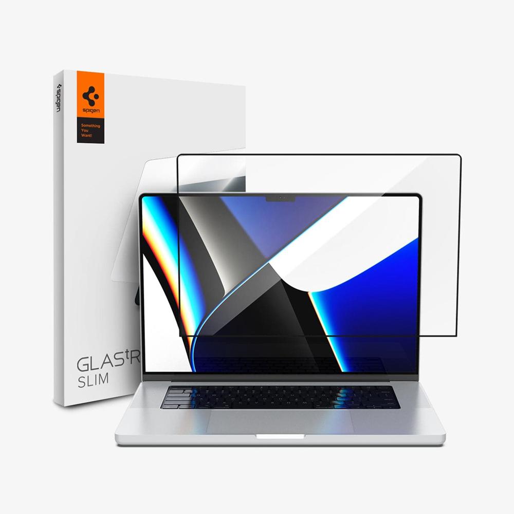 Spigen GLAS.tR SLIM Macbook Pro 14-Inch (2023) Screen Protector Clear | BAMD-43280