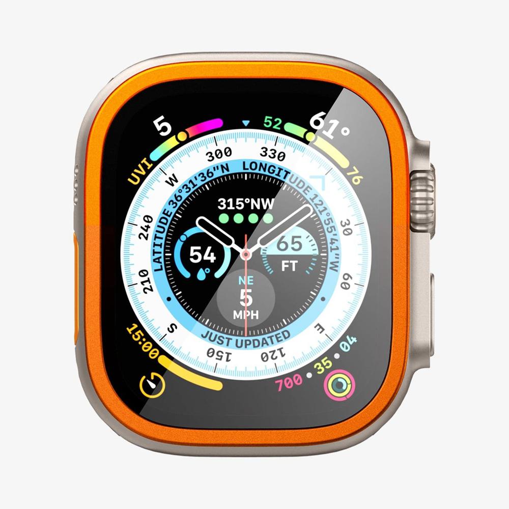 Spigen Glas.tR Slim Pro Apple Watch Ultra (49Mm) Screen Protector Orange | TGOE-37029