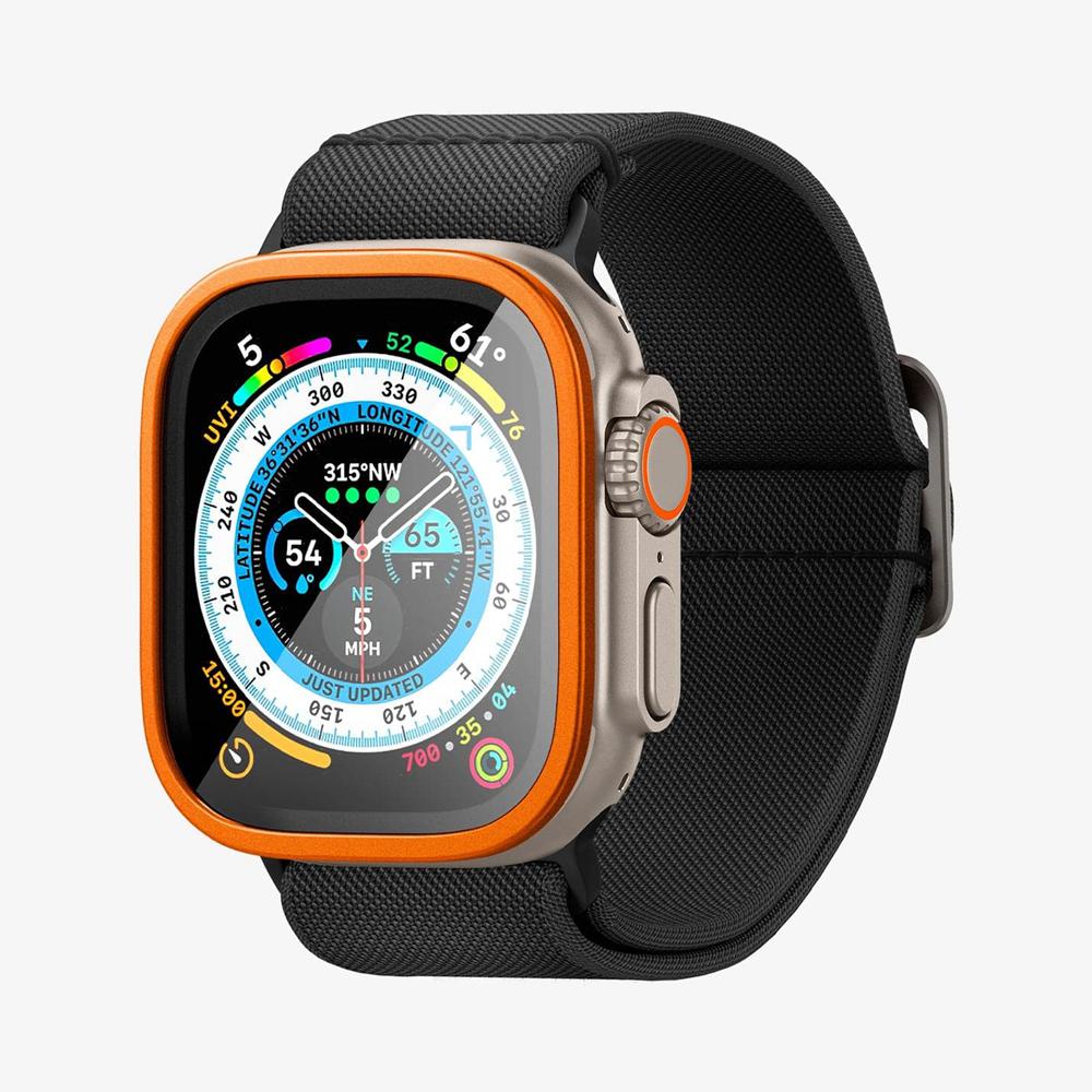 Spigen Glas.tR Slim Pro Apple Watch Ultra (49Mm) Screen Protector Orange | TGOE-37029