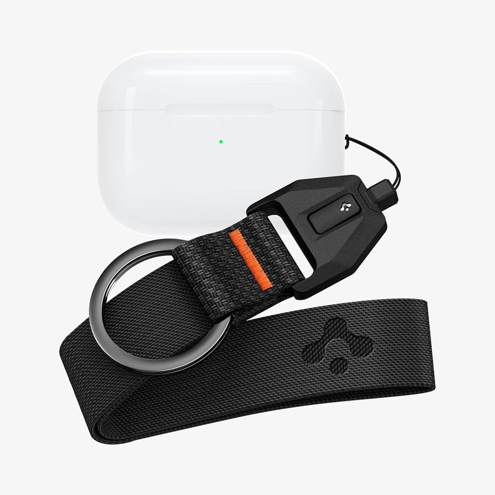 Spigen Lanyard + Keychain Airpods Pro 2 Accessory Black | WRQI-61089