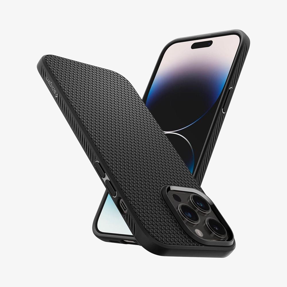 Spigen Liquid Air Iphone 14 Pro Max Case Matte Black | ZKUY-54731