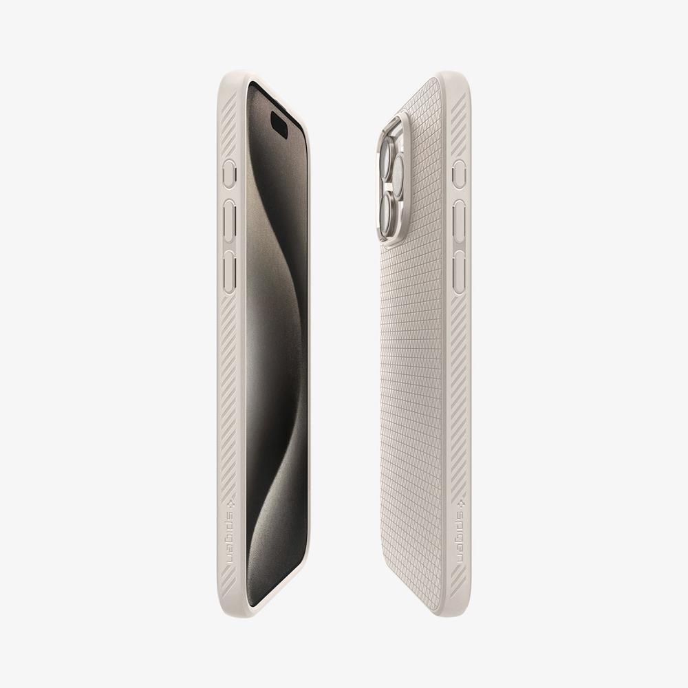 Spigen Liquid Air Iphone 15 Pro Case Natural Titanium Grey | MBXN-54106