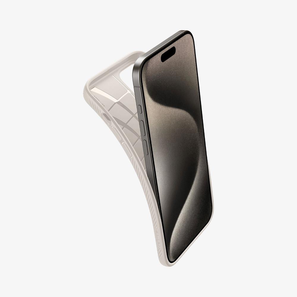 Spigen Liquid Air Iphone 15 Pro Case Natural Titanium Grey | MBXN-54106