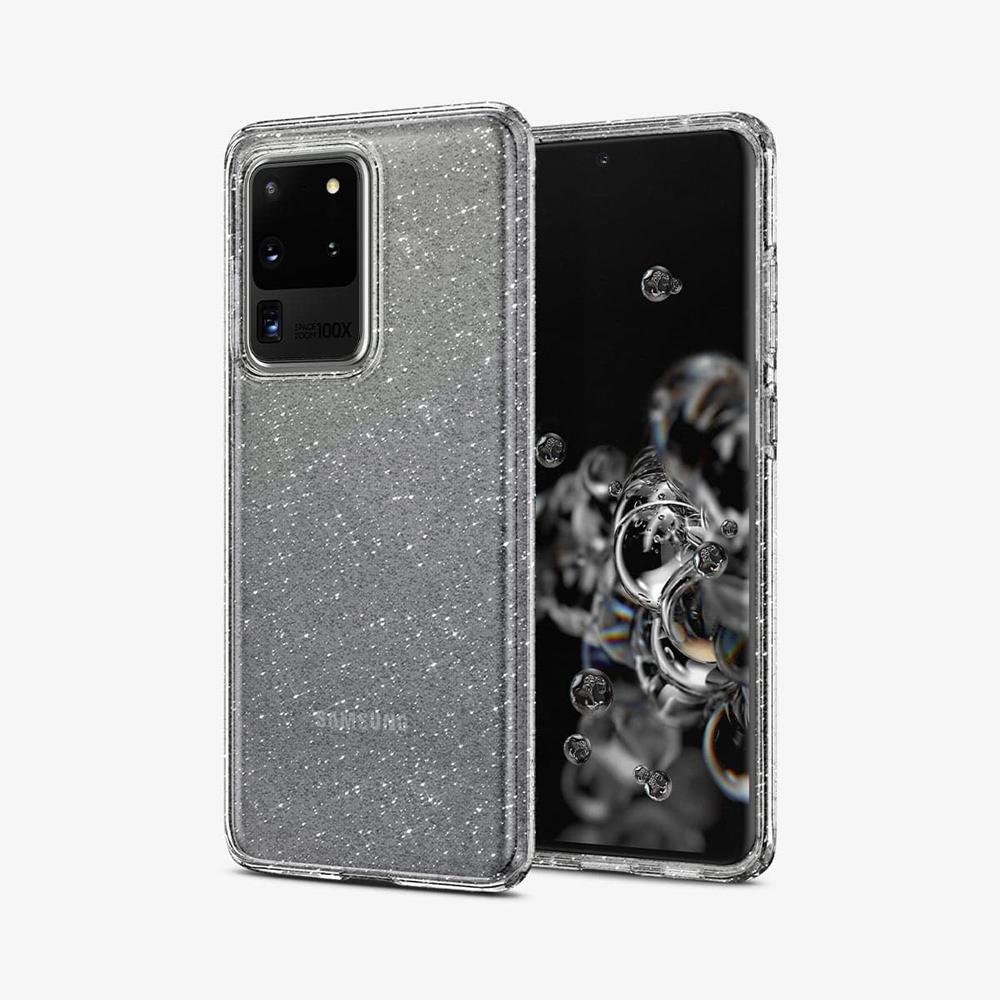 Spigen Liquid Crystal Glitter Galaxy S20 Ultra Case Crystal Quartz Grey | QSTG-37845