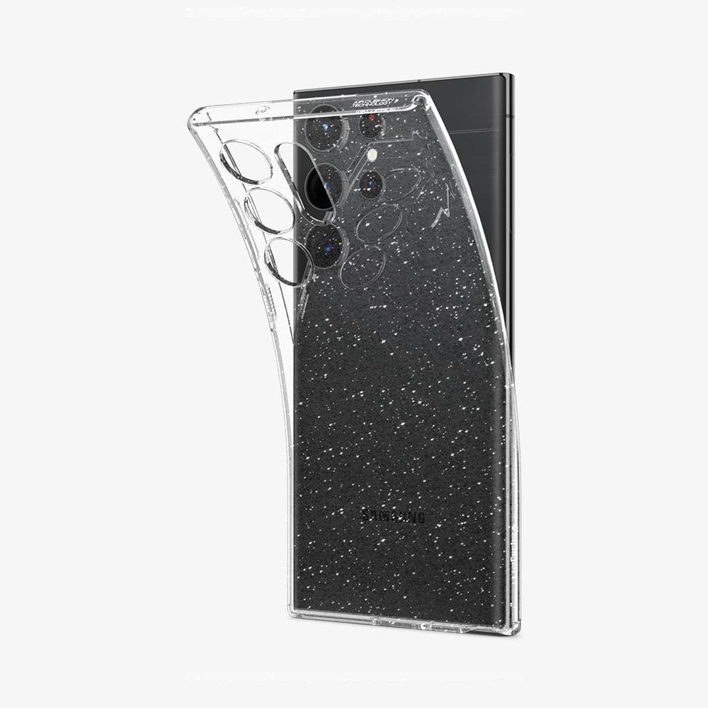 Spigen Liquid Crystal Glitter Galaxy S23 Ultra Case Crystal Quartz Grey | DPOI-32649