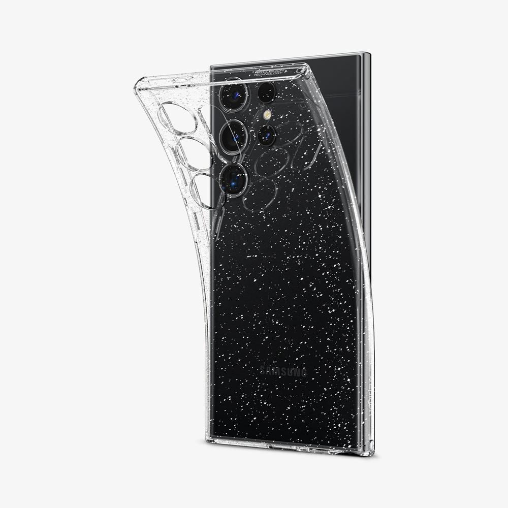 Spigen Liquid Crystal Glitter Galaxy S24 Ultra Case Crystal Quartz Grey | ONCP-18670