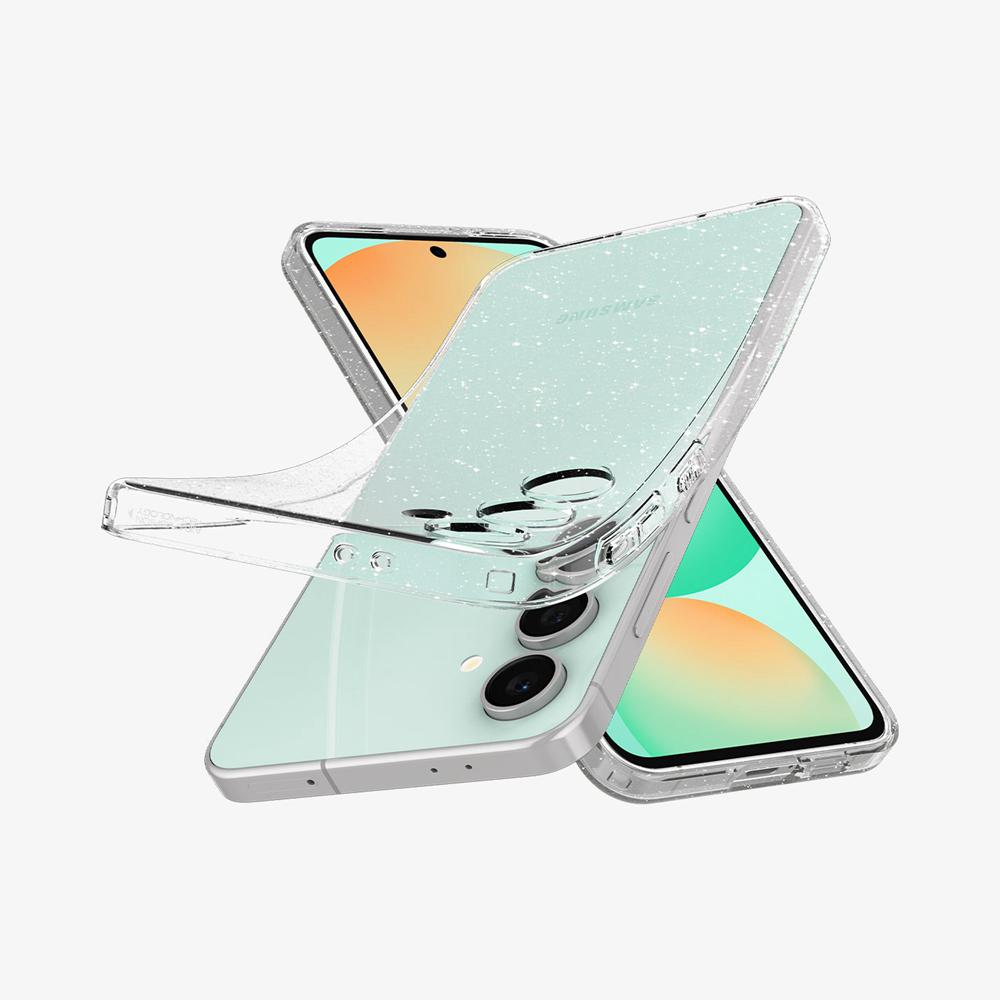 Spigen Liquid Crystal Glitter Galaxy S24 Fe Case Crystal Quartz Grey | AOZH-17359