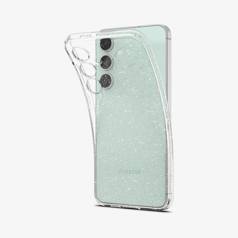 Spigen Liquid Crystal Glitter Galaxy S24 Fe Case Crystal Quartz Grey | AOZH-17359