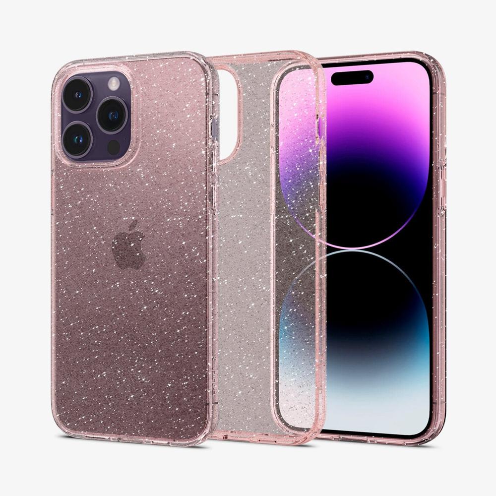 Spigen Liquid Crystal Glitter Iphone 14 Pro Max Case Rose Quartz | HCKS-73956