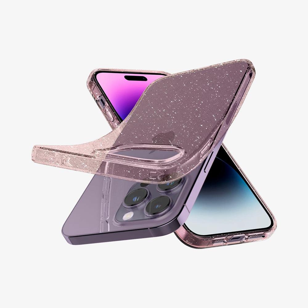 Spigen Liquid Crystal Glitter Iphone 14 Pro Max Case Rose Quartz | HCKS-73956