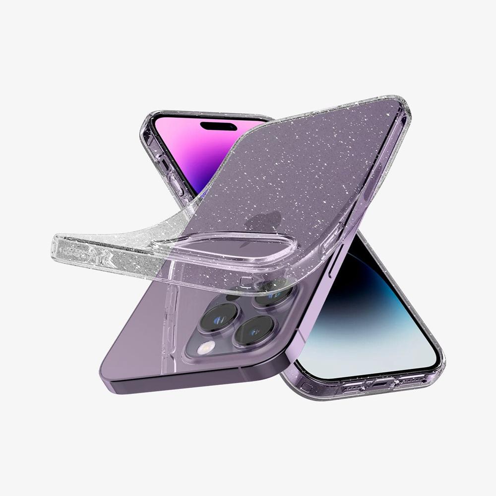 Spigen Liquid Crystal Glitter Iphone 14 Pro Max Case Crystal Quartz Grey | HWGZ-46932