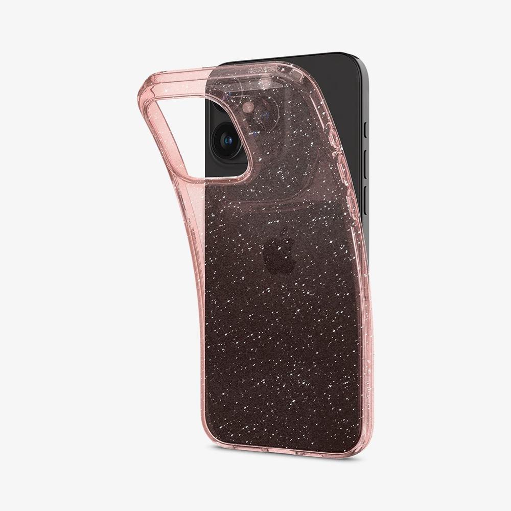 Spigen Liquid Crystal Glitter Iphone 15 Pro Max Case Rose Quartz | WUXP-70284