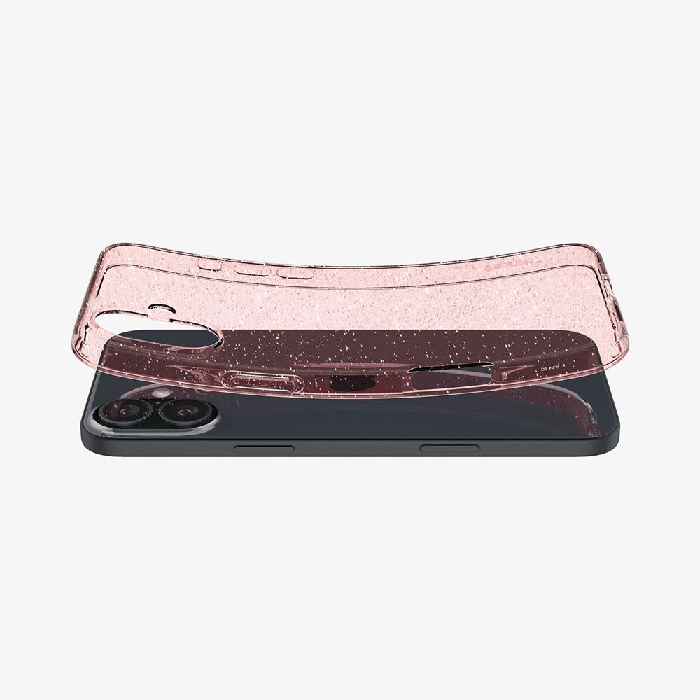 Spigen Liquid Crystal Glitter Iphone 16 Case Rose Quartz | ZDRU-18529