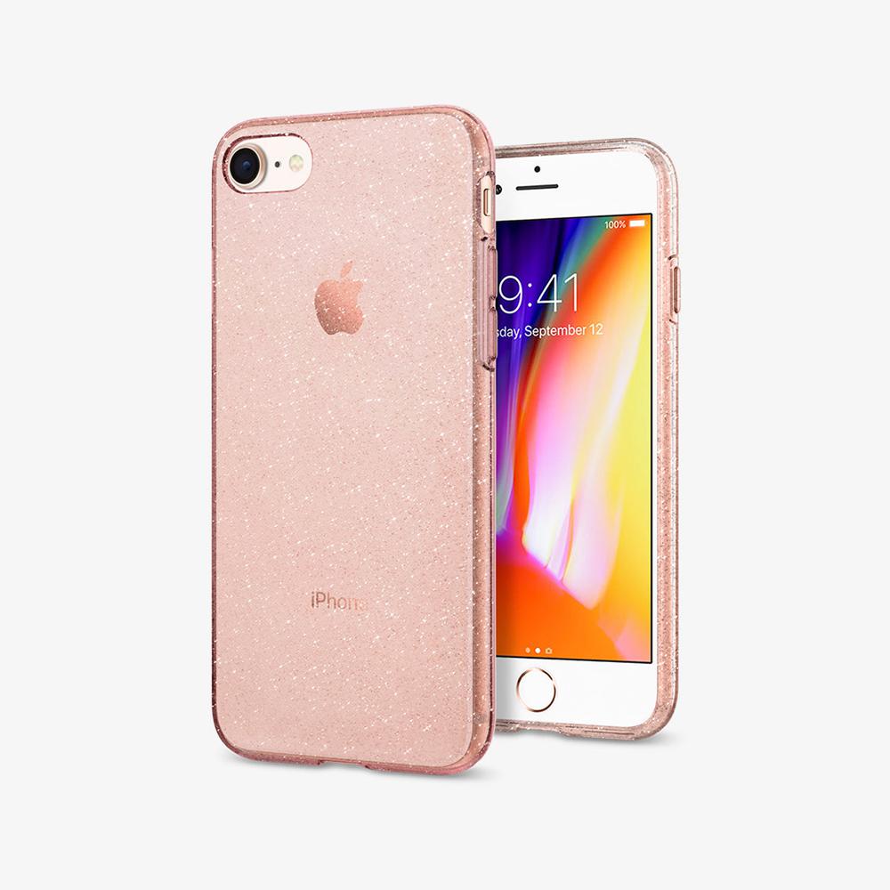 Spigen Liquid Crystal Glitter Iphone Se (3Rd Gen) Case Rose Quartz | JPFC-68924