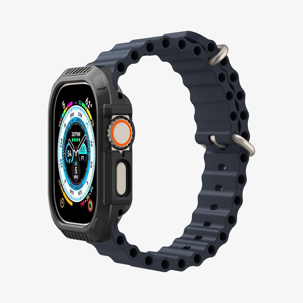 Spigen Lock Fit Apple Watch Ultra (49Mm) Case Black | VOWL-74210