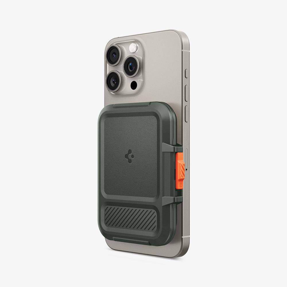 Spigen Lock Fit (MagFit) Magsafe Card Holder Lock Fit (Magfit) Military Green | NEFO-75042