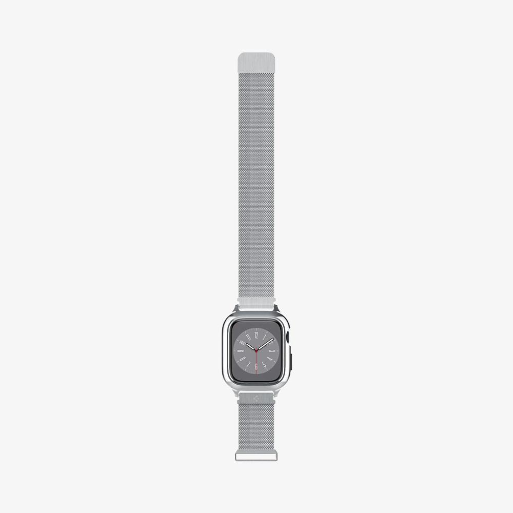 Spigen Metal Fit Pro Apple Watch (45Mm) Case + Band Silver | YBQT-12548