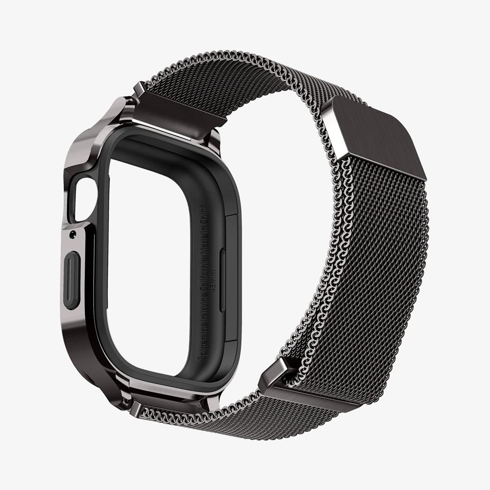 Spigen Metal Fit Pro Apple Watch (45Mm) Case + Band Graphite Grey | EGDR-52167