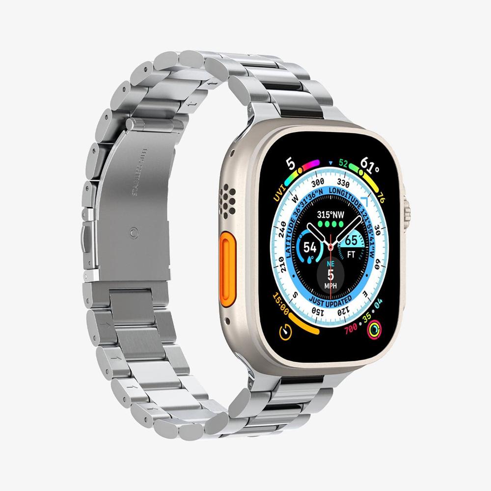 Spigen Modern Fit 316L Band Apple Watch 10 (46Mm) Band Silver | LYHJ-64295