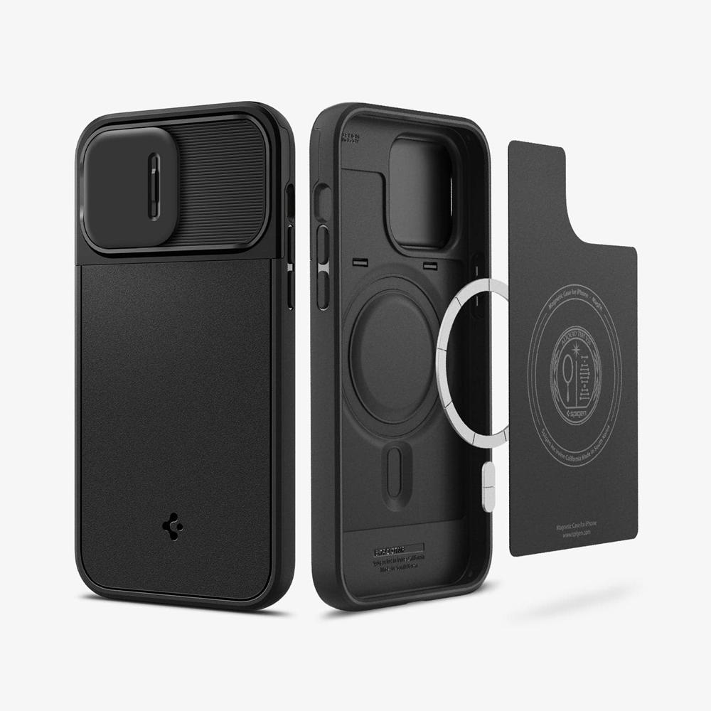 Spigen Optik Armor (MagFit) Iphone 14 Pro Max Case Black | IVHF-74103