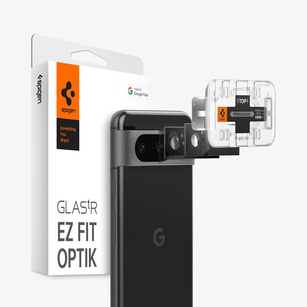 Spigen Optik EZ Fit Pixel 8 Lens Protector Black | FYUC-81069