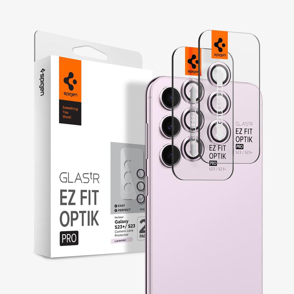 Spigen Optik Pro EZ Fit Galaxy S23 Lens Protector Lavender | DUWI-04216