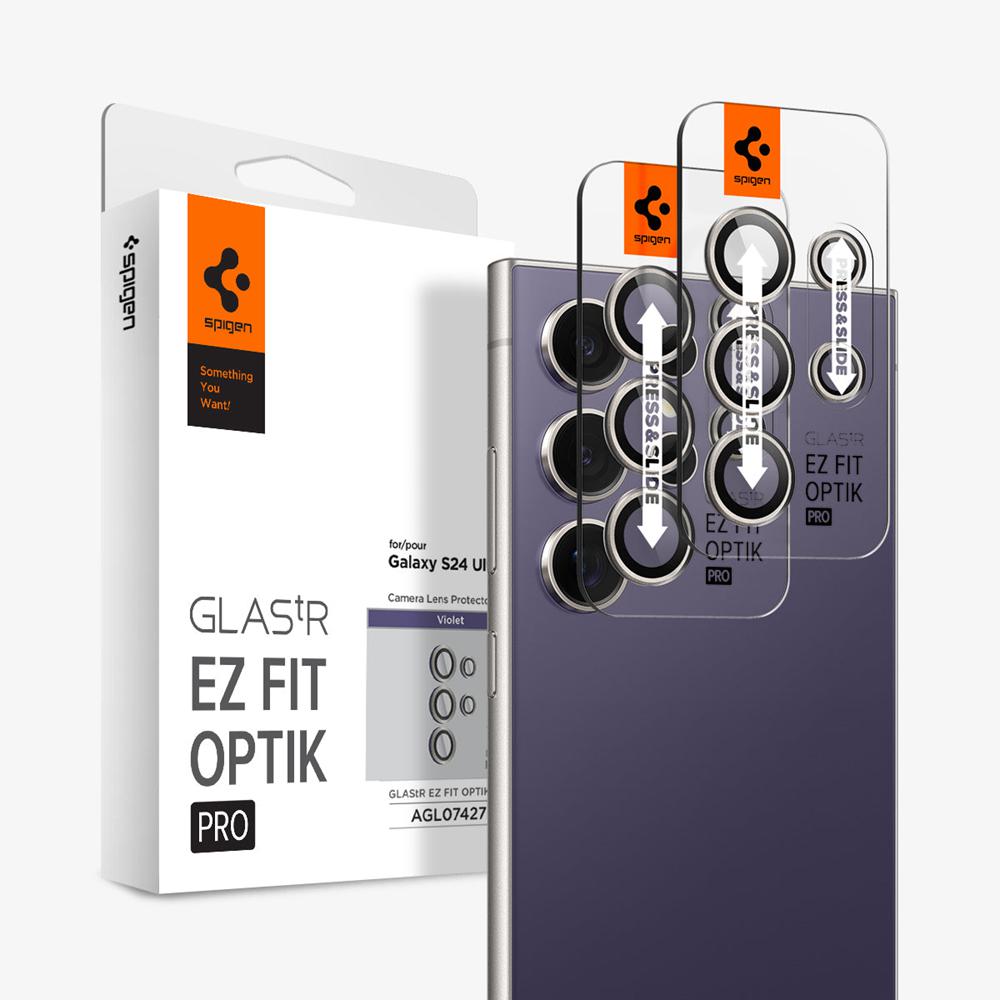 Spigen Optik Pro EZ Fit Galaxy S24 Ultra Lens Protector Violet | TMFX-82175