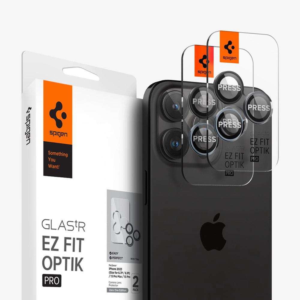 Spigen Optik Pro EZ Fit Iphone 15 Pro Lens Protector Zero One | SXLI-40973