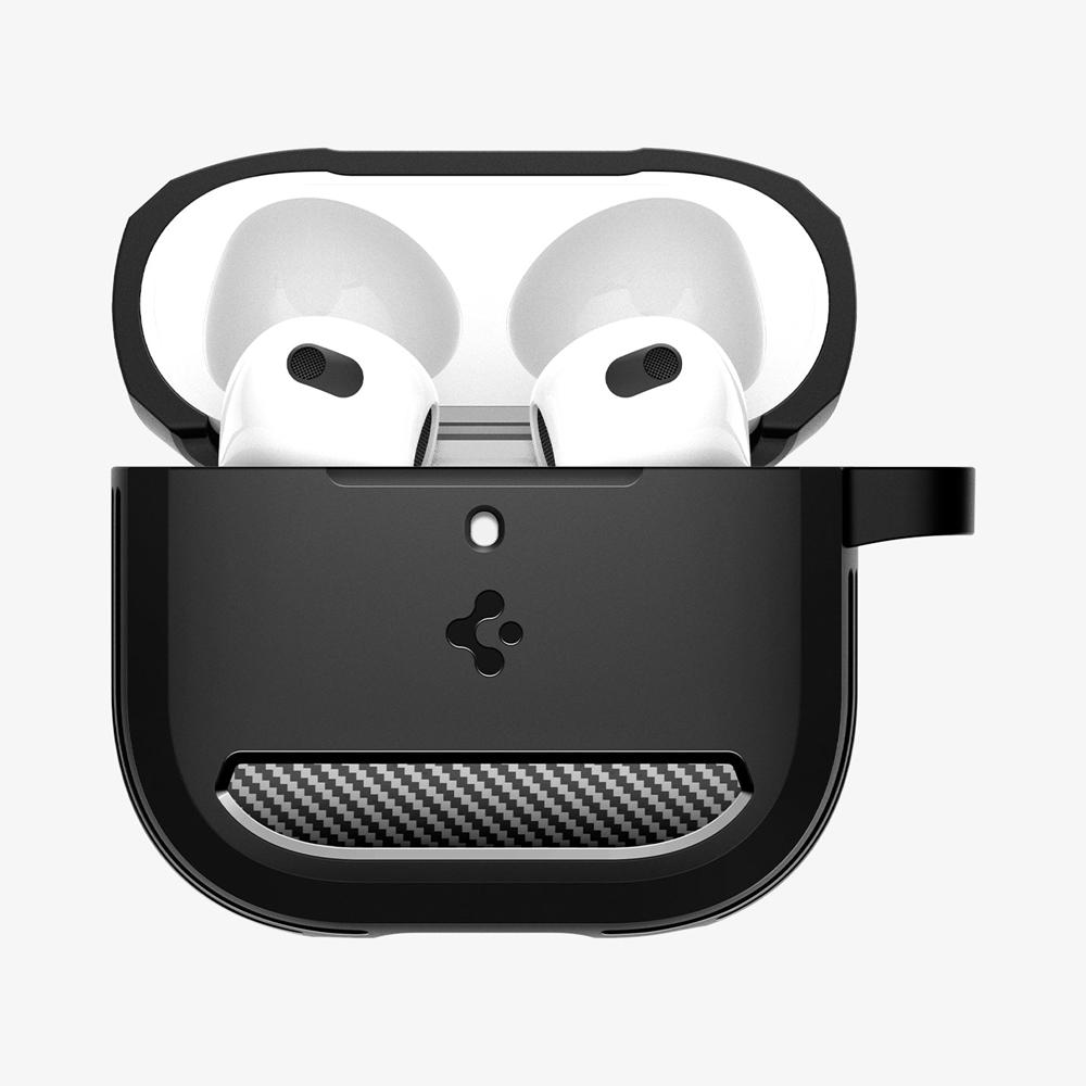 Spigen Rugged Armor Airpods 4 Case Matte Black | YAGW-89512