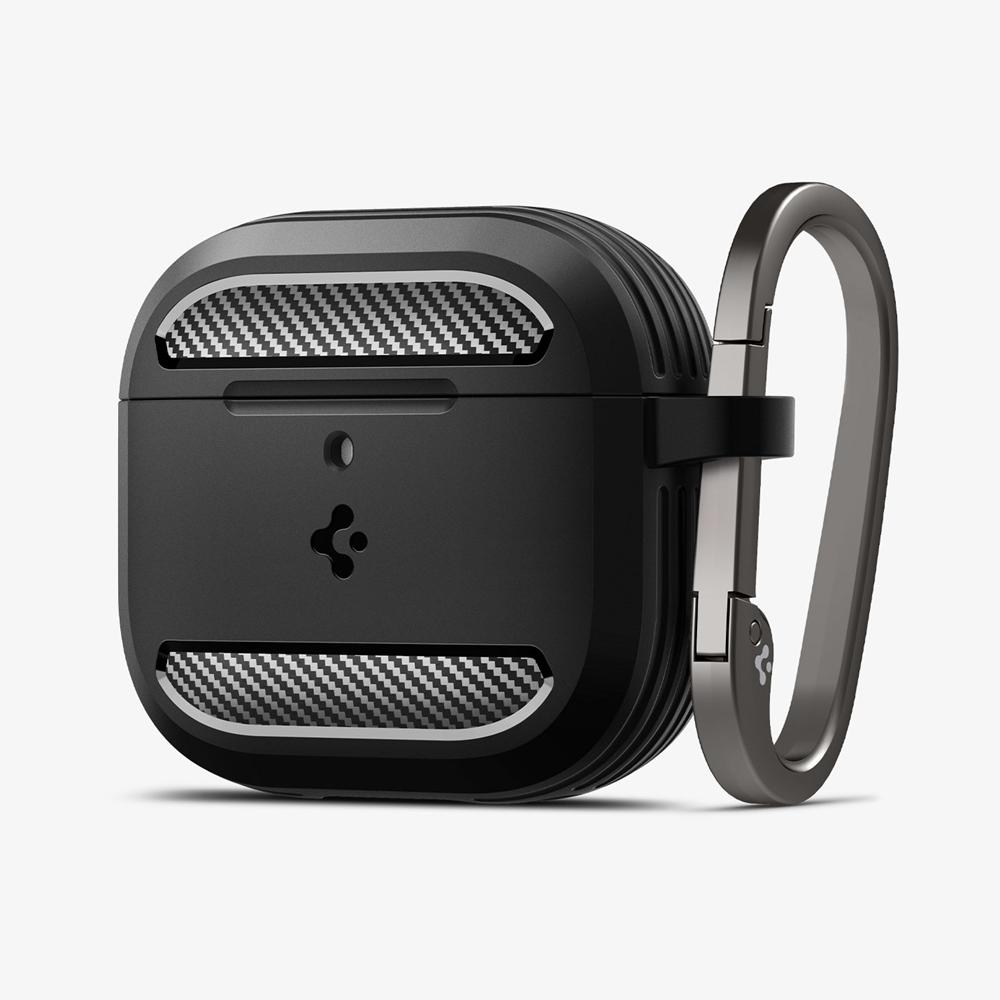 Spigen Rugged Armor Airpods 4 Case Matte Black | YAGW-89512