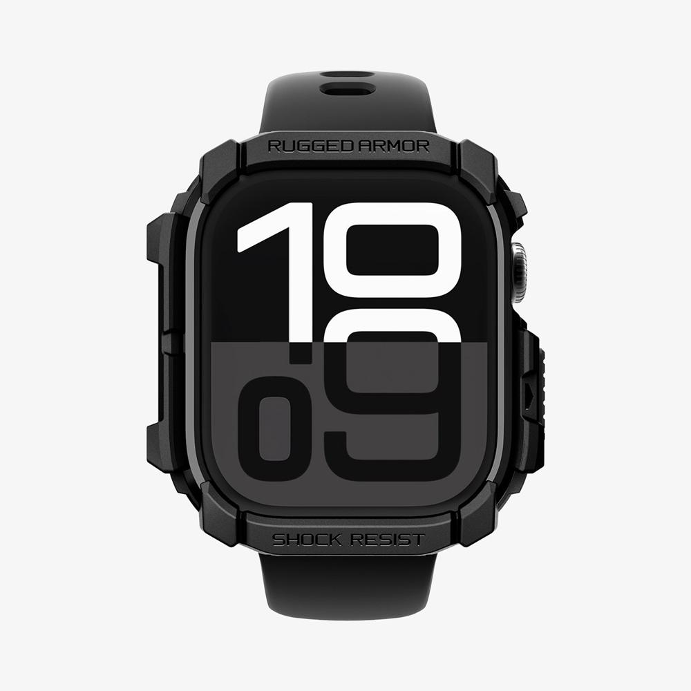 Spigen Rugged Armor Apple Watch 10 (46Mm) Case Matte Black | EZMV-38720